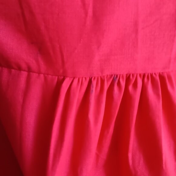 Vintage Womens Medium Work Shirt Beautician Granny Snap Up 1970's Chore Pockets - Picture 5 of 7